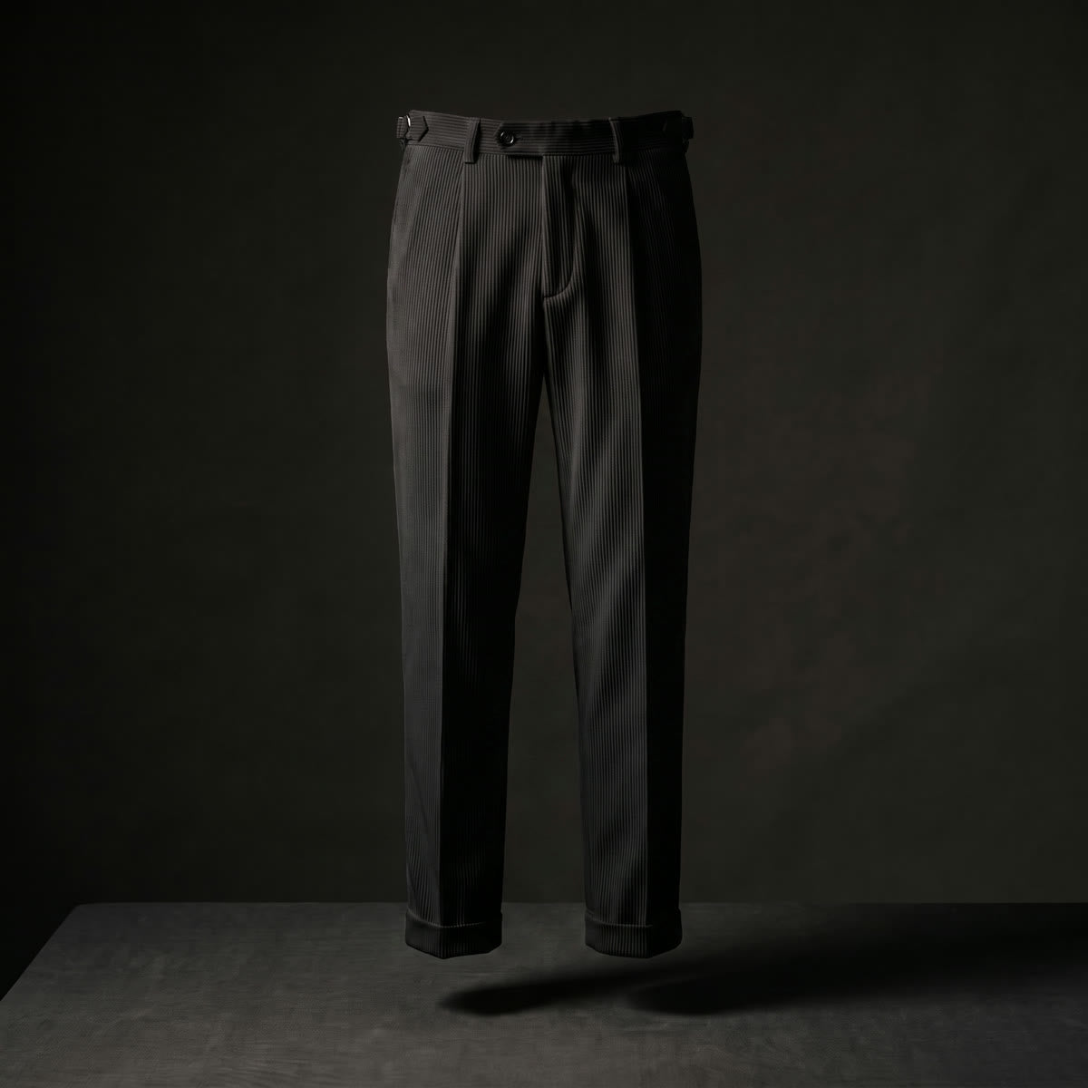 MILANO PRESTIGE TROUSERS · Black · table shot